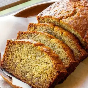Organic Banana Bread Loaf with Walnuts